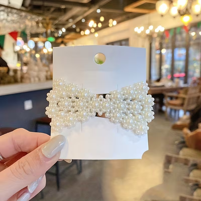 The Pearl Edit Hair Clips — close-up detail