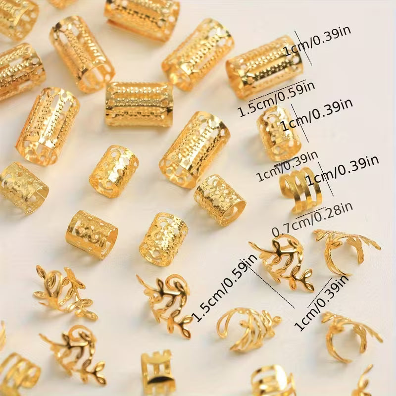 The Solara Braid Ring Set – 10 Pieces — styled product view