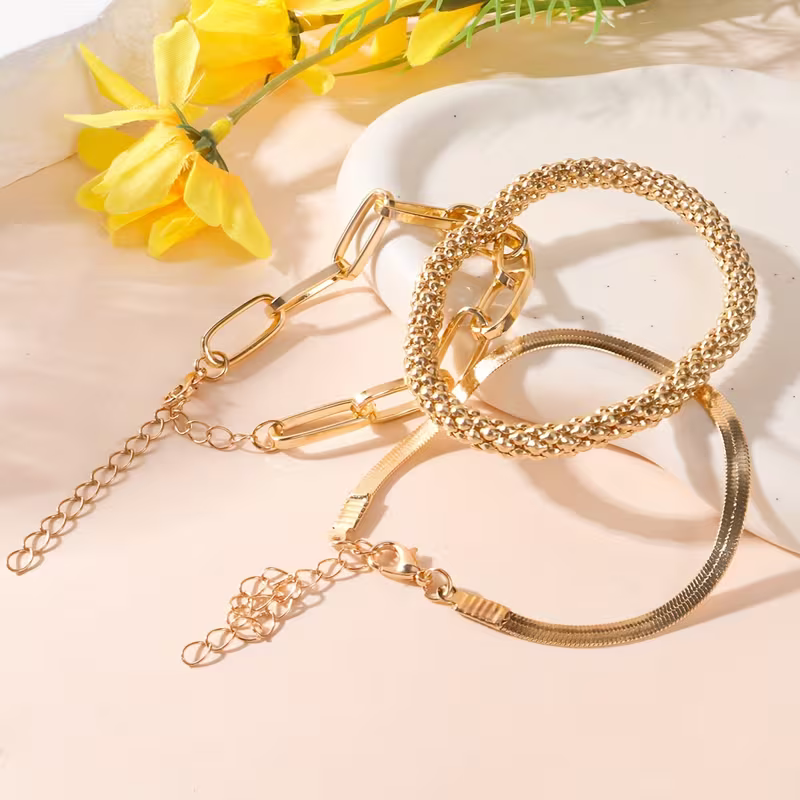 The Aurelia Bracelet Trio — styled product view