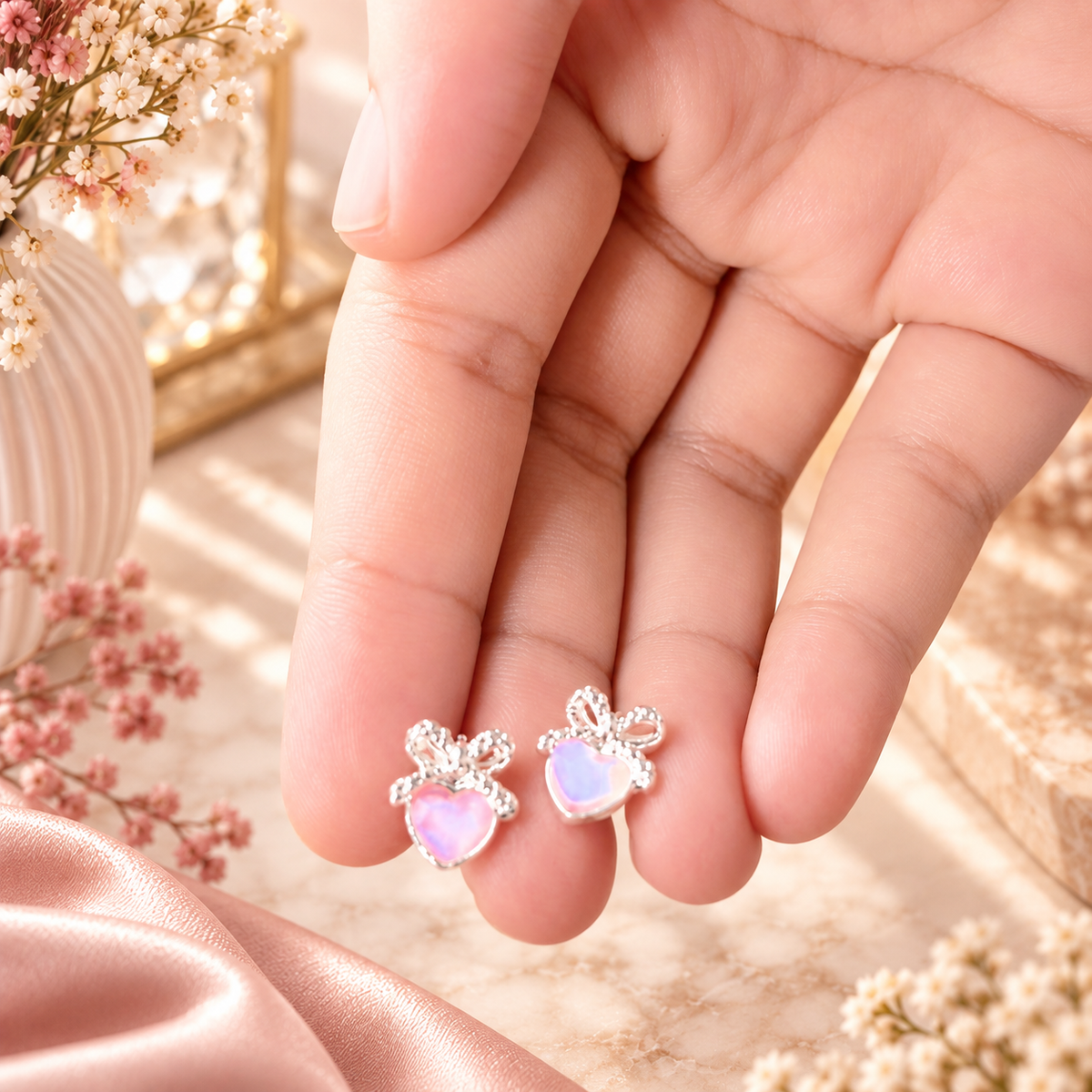 The Motif Studs — styled product view
