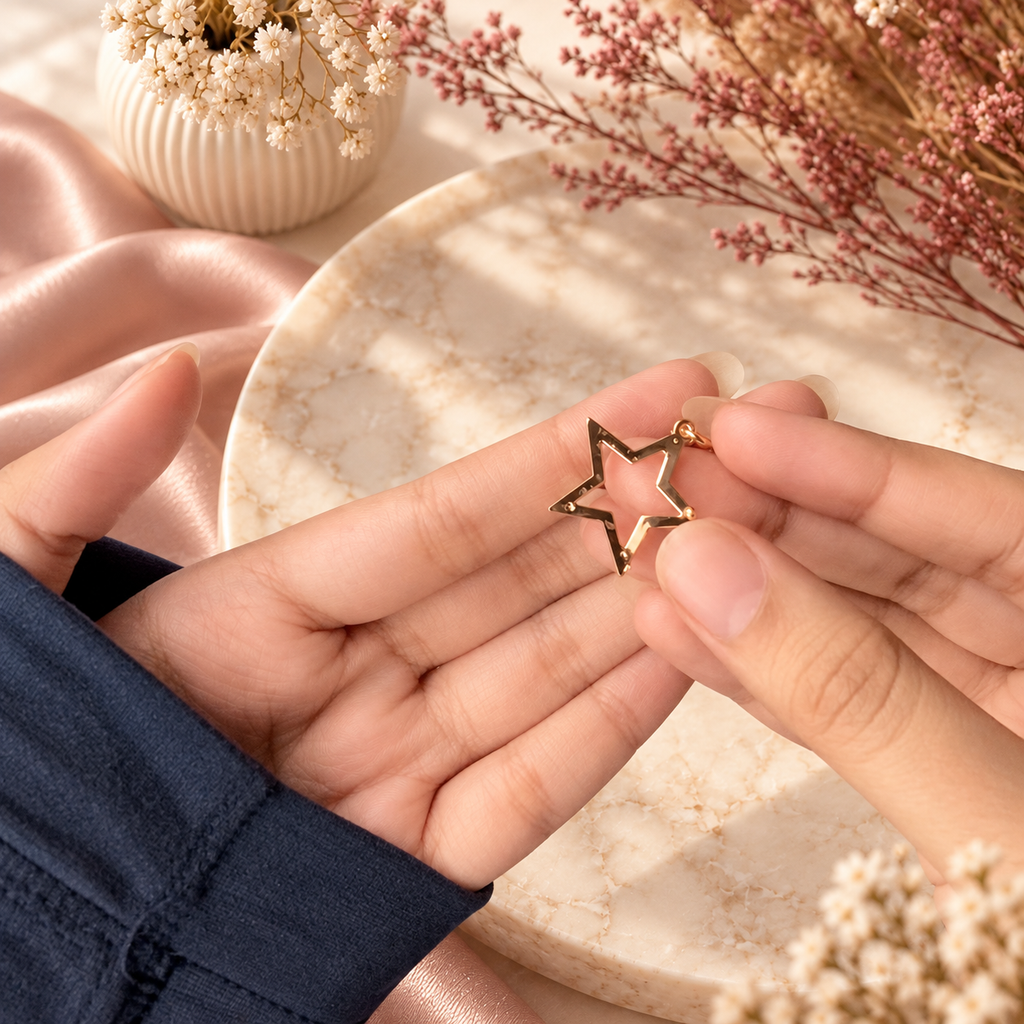 The Celestial Pendant Necklace — styled product view