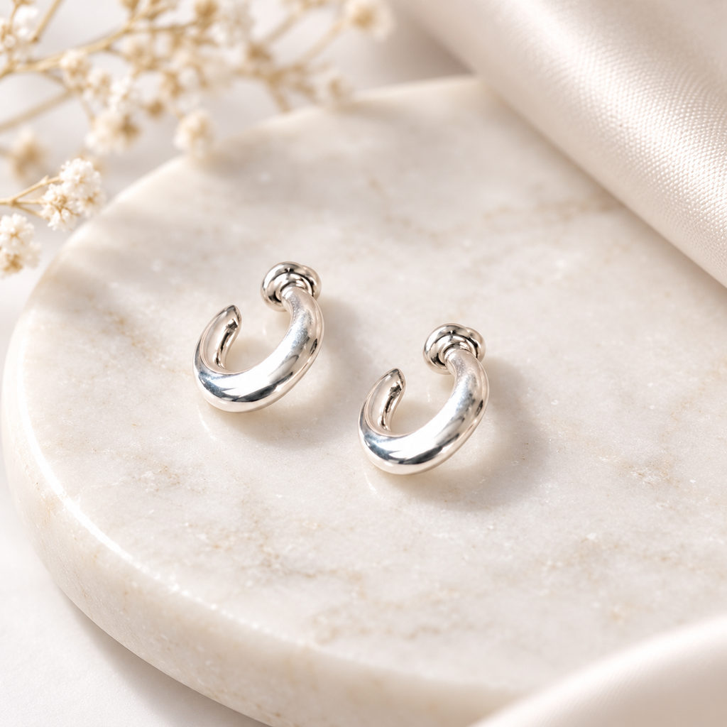 The Petite Silver Earring Edit