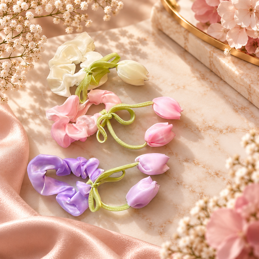 The Tulip Hair Tie Trio