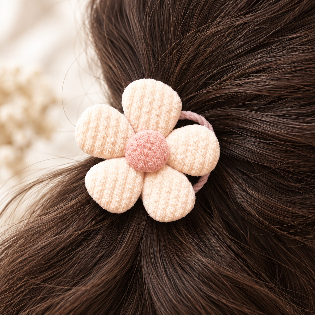 The Rosalie Hair Tie Set — styled product view