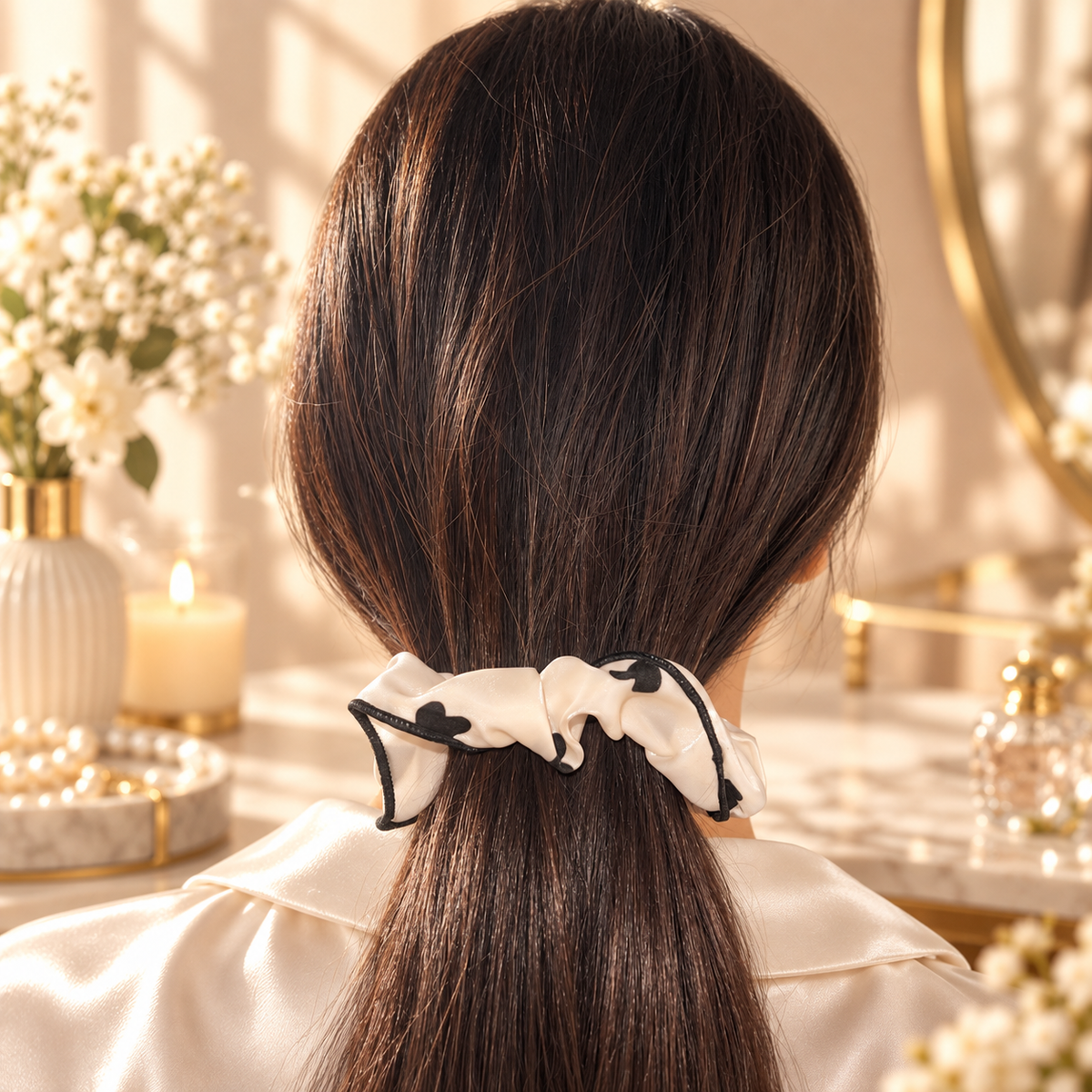 The Cloud Veil Scrunchie Set — alternate product view