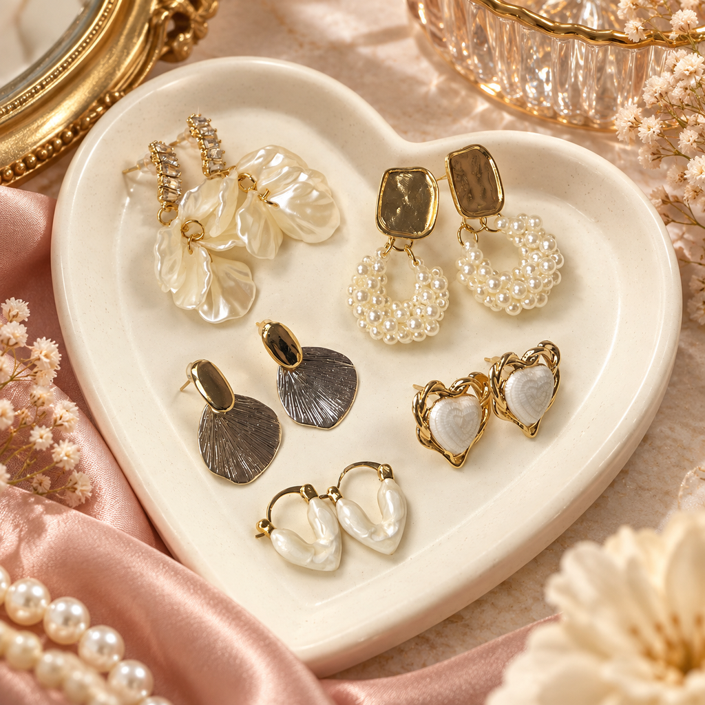 The Ivory Edit Earring Set