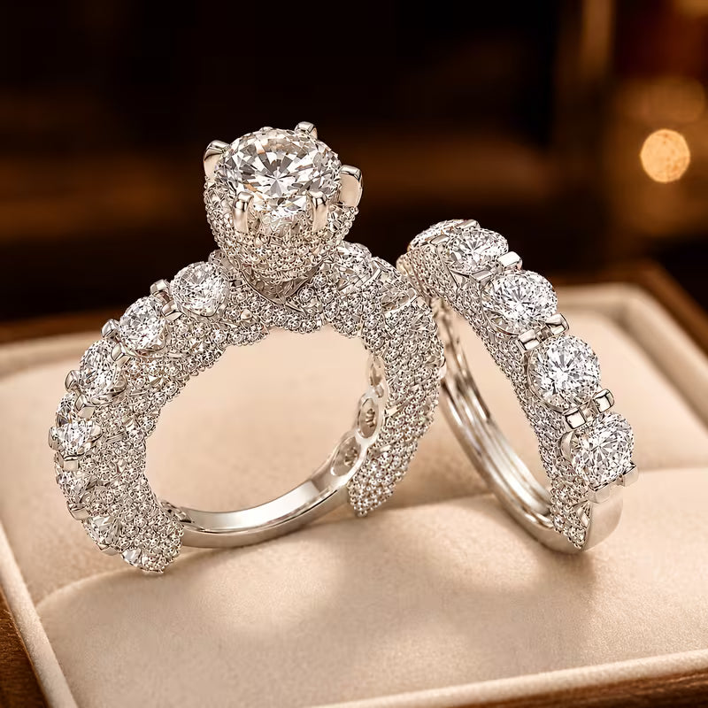 The Celestine Ring Duo
