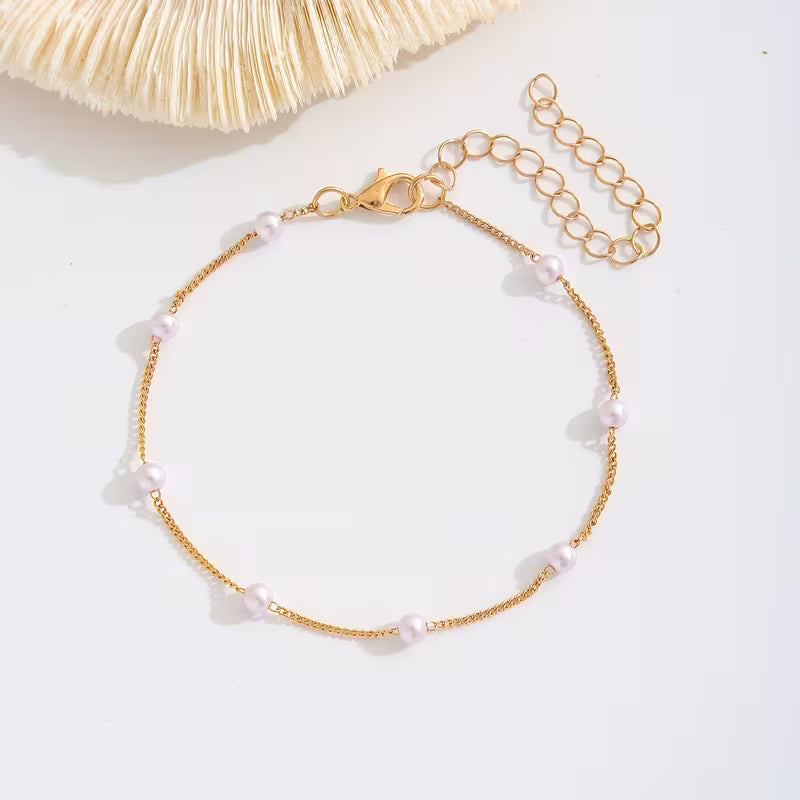 The Amélie Pearl Anklet