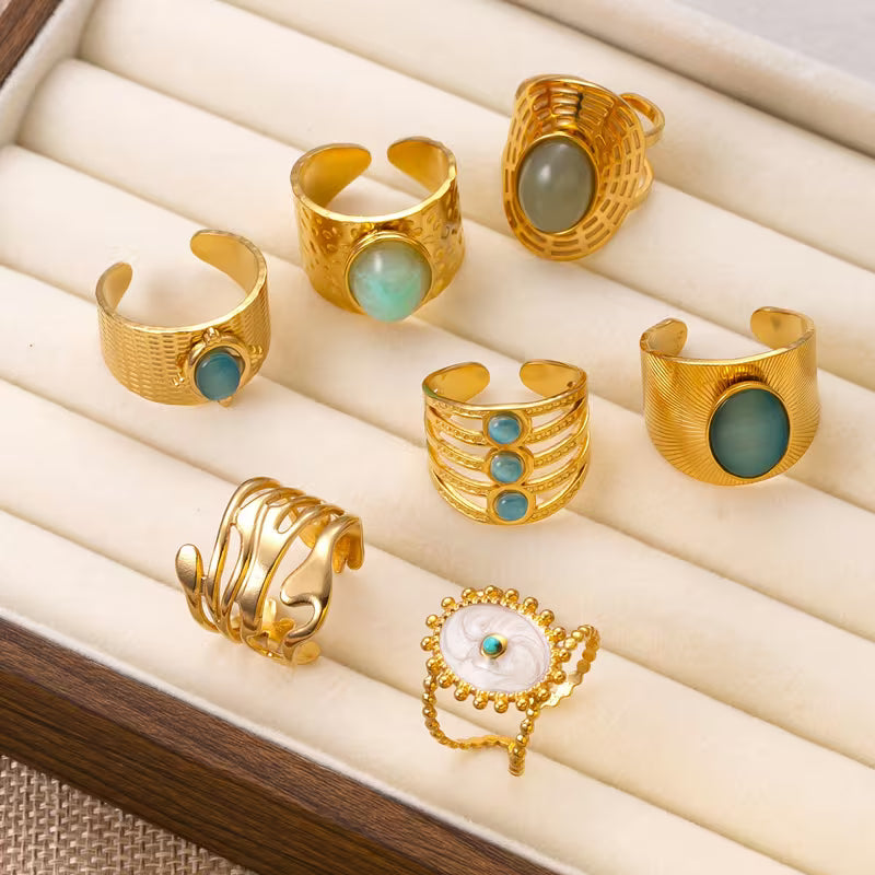 The Elara Ring Edit - 7 Pieces — styled product view