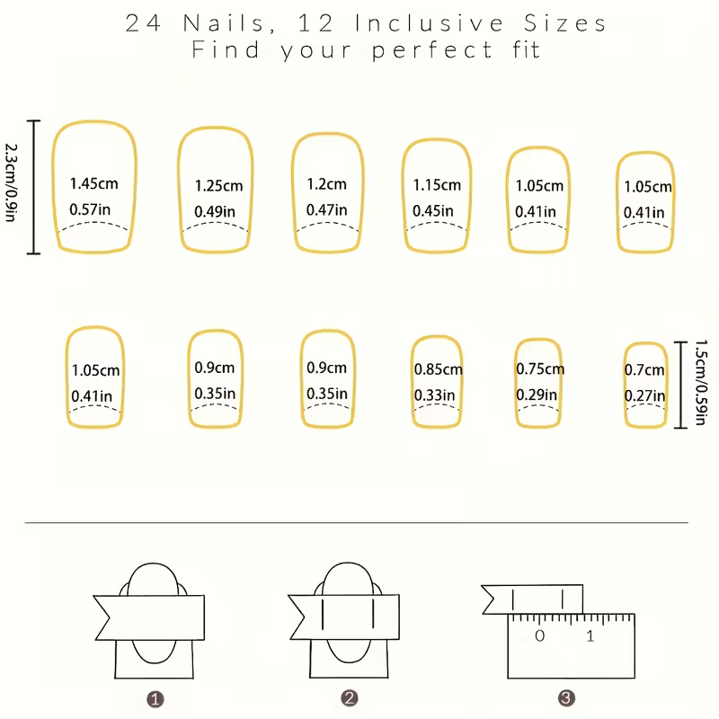 Rose Veil Press-Ons — additional product detail