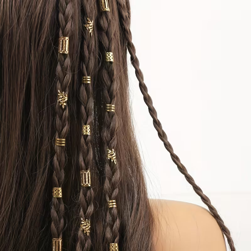 The Solara Braid Ring Set – 10 Pieces