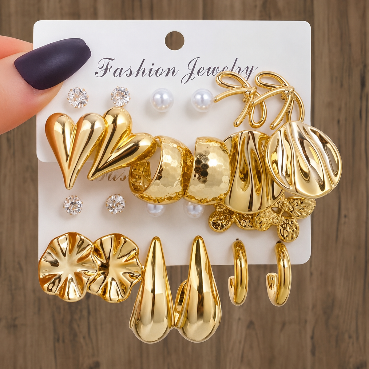 The Aurette Earrings — close-up detail